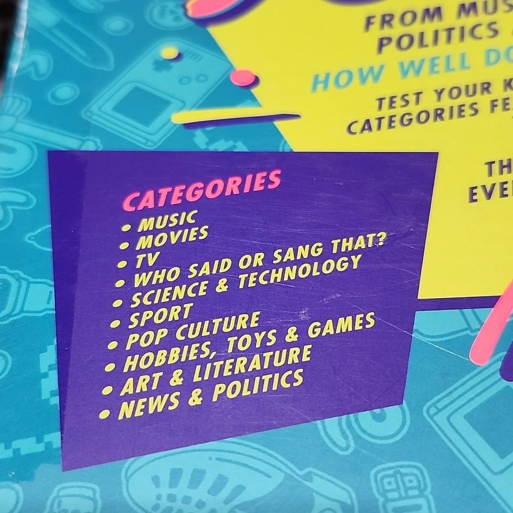 RIDLEY'S THAT'S SO 90'S TRIVIA GAME 2+ PLAYERS KIDS TO ADULTS FAMILY GAME NIGHT